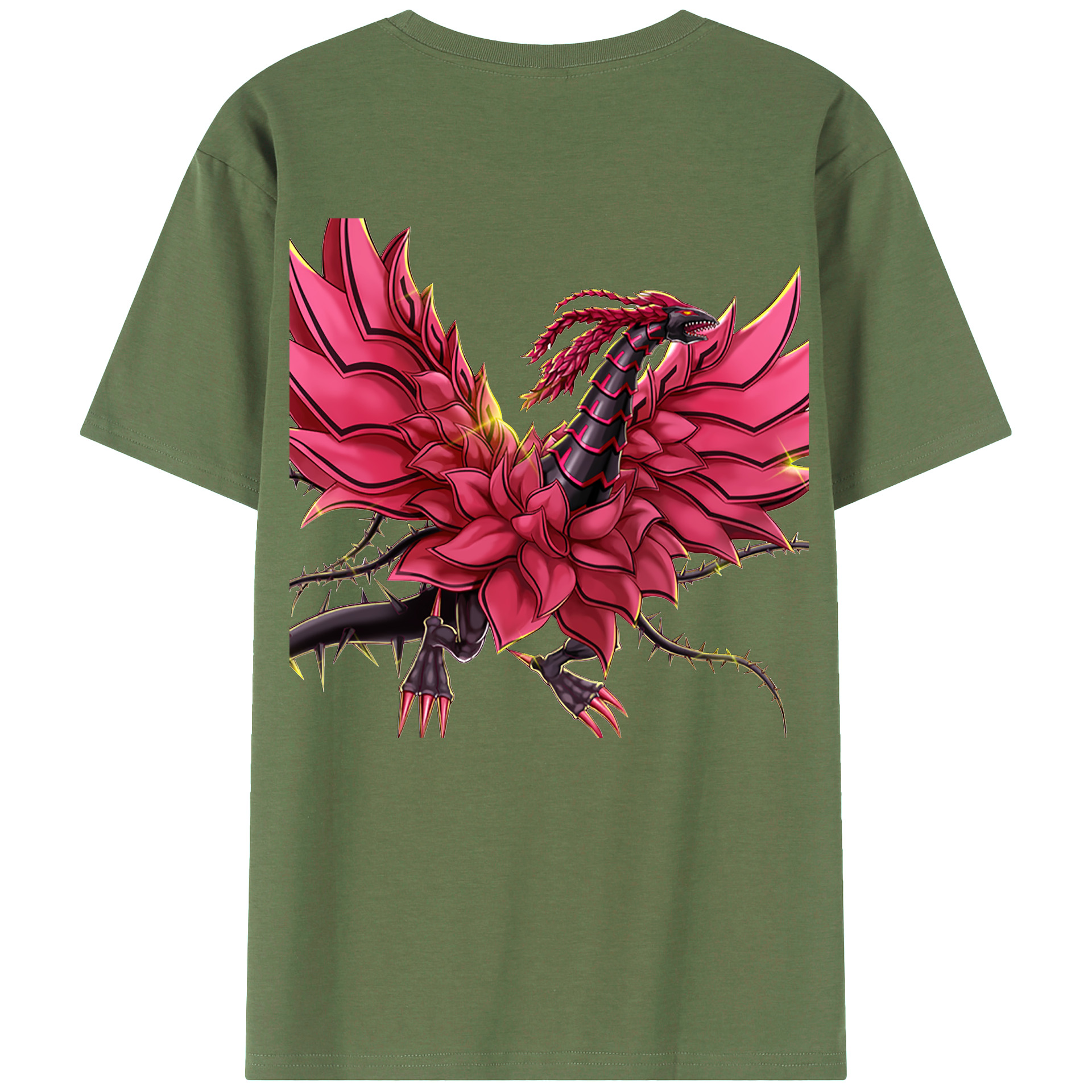 （画像用） 遊☆戯☆王 Yu-Gi-Oh! 綿100％ メンズ半袖Tシャツ（バックプリント） 通気性
